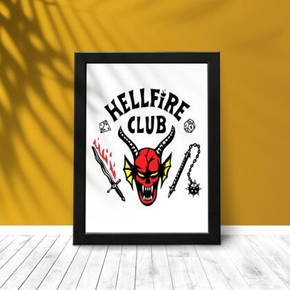 Quadro Stranger Things #1 Hellfire Club