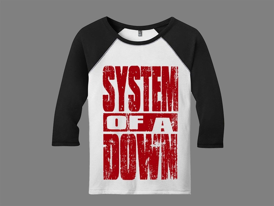Raglan Manga 3/4 System Of A Down