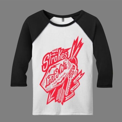 Raglan Manga 3/4 The Strokes Last Nite