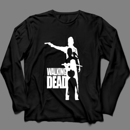 Manga Longa The Walking Dead - Preta