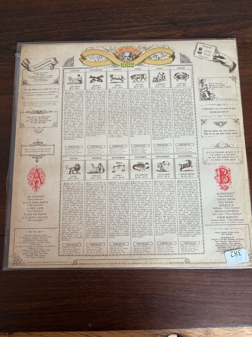 Lp Chico Buarque - Almanaque (1981) - Imagem 2