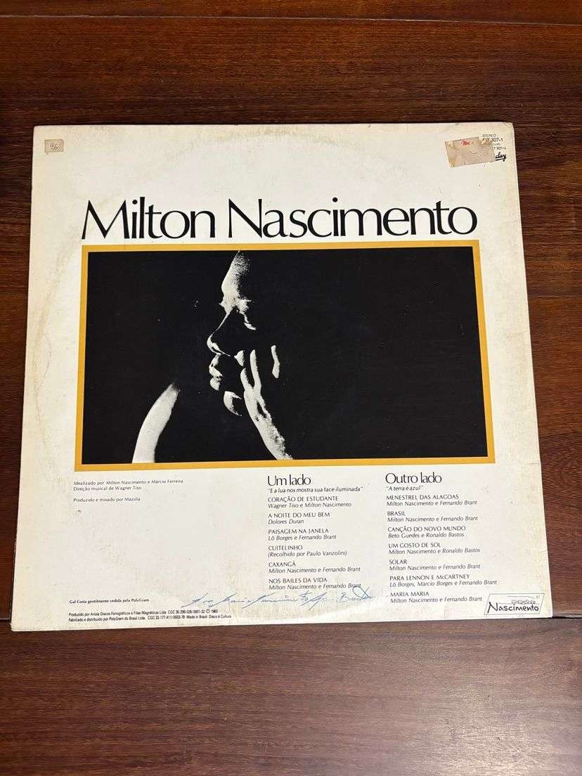 Lp Milton Nascimento - Ao Vivo (1983) - Imagem 2