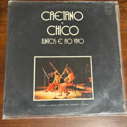 Lp Caetano Veloso e Chico Buarque - Caetano e Chico Juntos ao Vivo (1972)