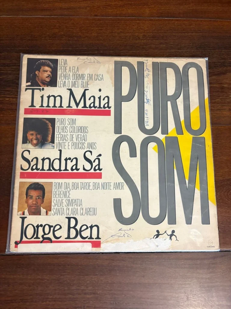 Lp Tim Maia, Sandra Sá, Jorge Ben - Puro Som (1987)